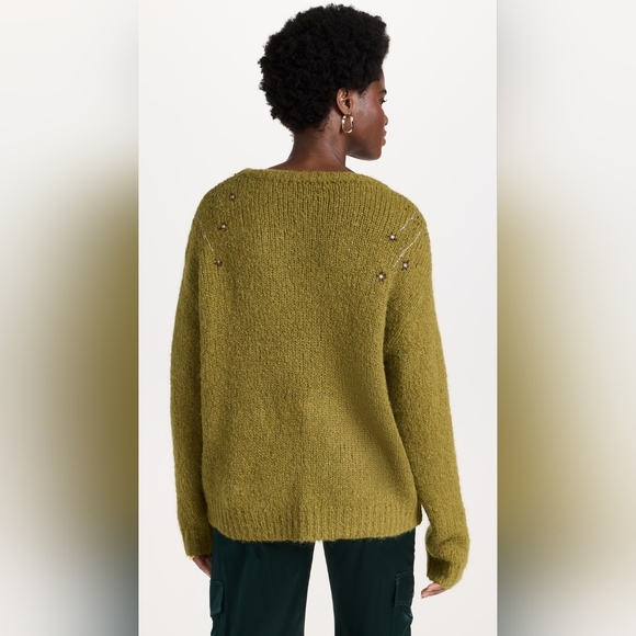 Raquel Allegra Diana Pullover In Leaf Size 3 (XL) - Picture 3 of 12